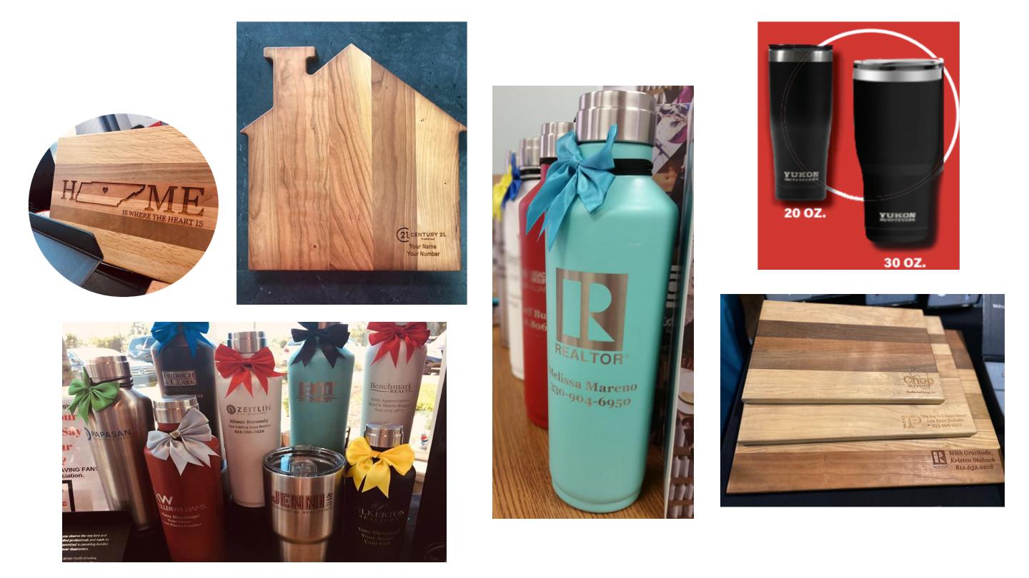 Customize with your logo on gifts that your clients will cherish.